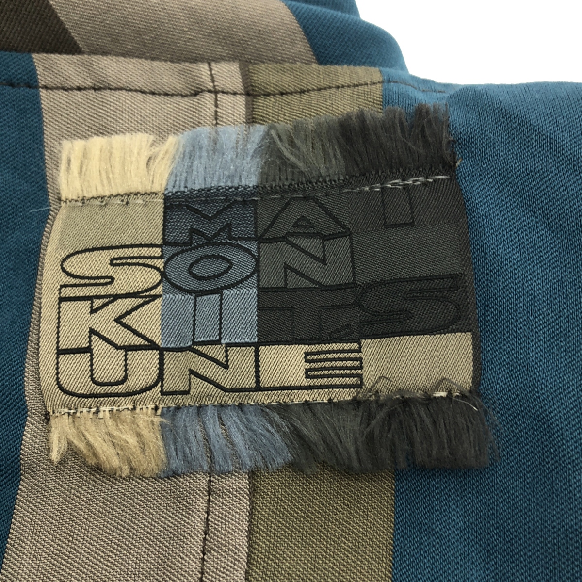 MAISON KITSUNE / メゾンキツネ ストライプ 切替 ロングワンピース