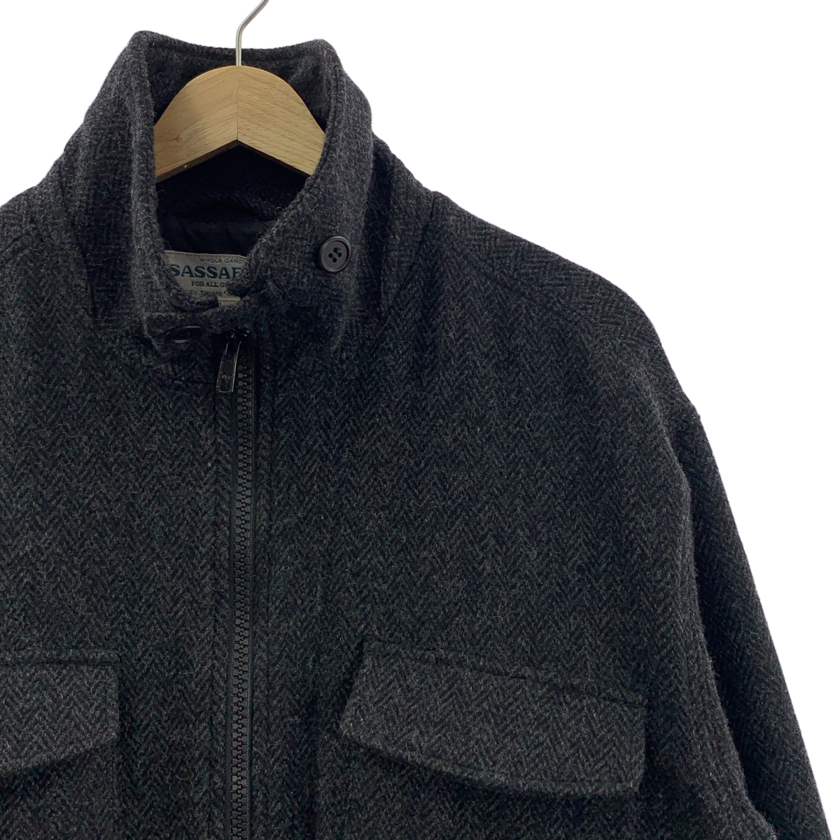 SASSAFRAS / ササフラス ARMOR JACKET ウール ヘリンボーン アーマージャケット