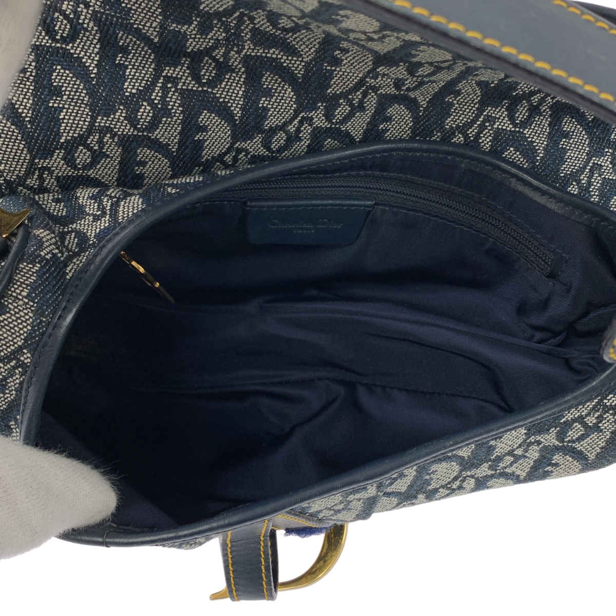 Christian Dior / クリスチャンディオール Saddle オブリーク ジャガード ミニ サドルバッグ