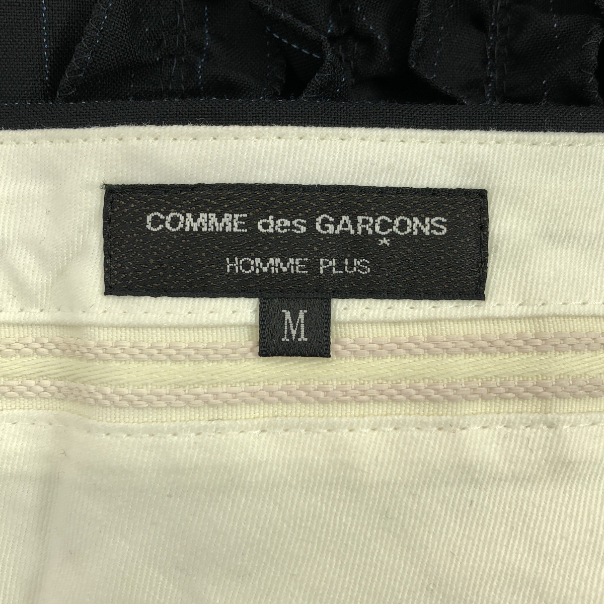 COMME des GARCONS HOMME PLUS / コムデギャルソンオムプリュス ピンストライプ フリル装飾 ショートパンツ ショーツ