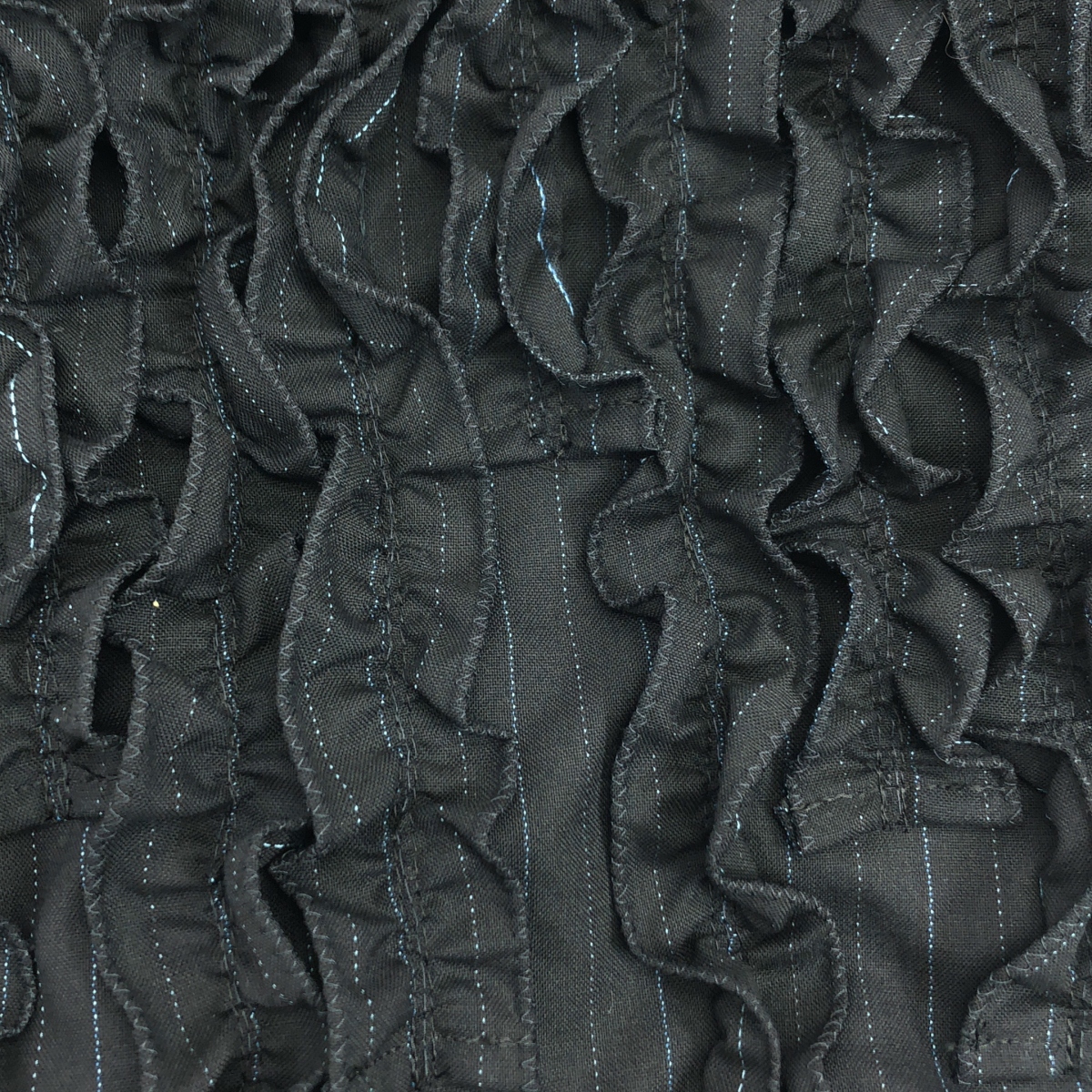 COMME des GARCONS HOMME PLUS / コムデギャルソンオムプリュス ピンストライプ フリル装飾 ショートパンツ ショーツ