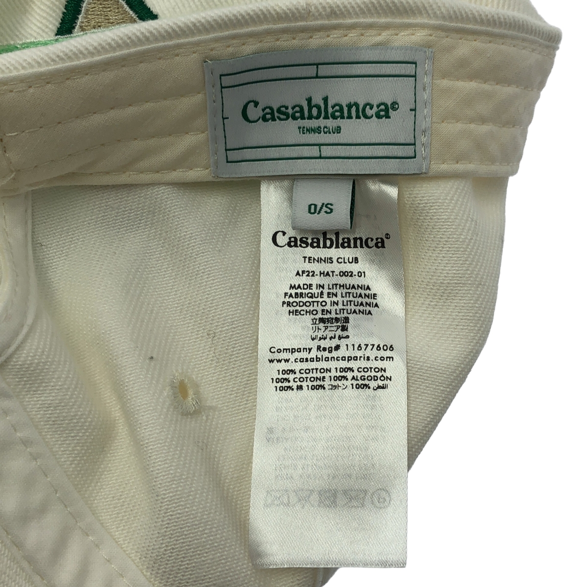 Casablanca / カサブランカ TENNIS CLUB ICON エンブロイダリー ベースボール キャップ