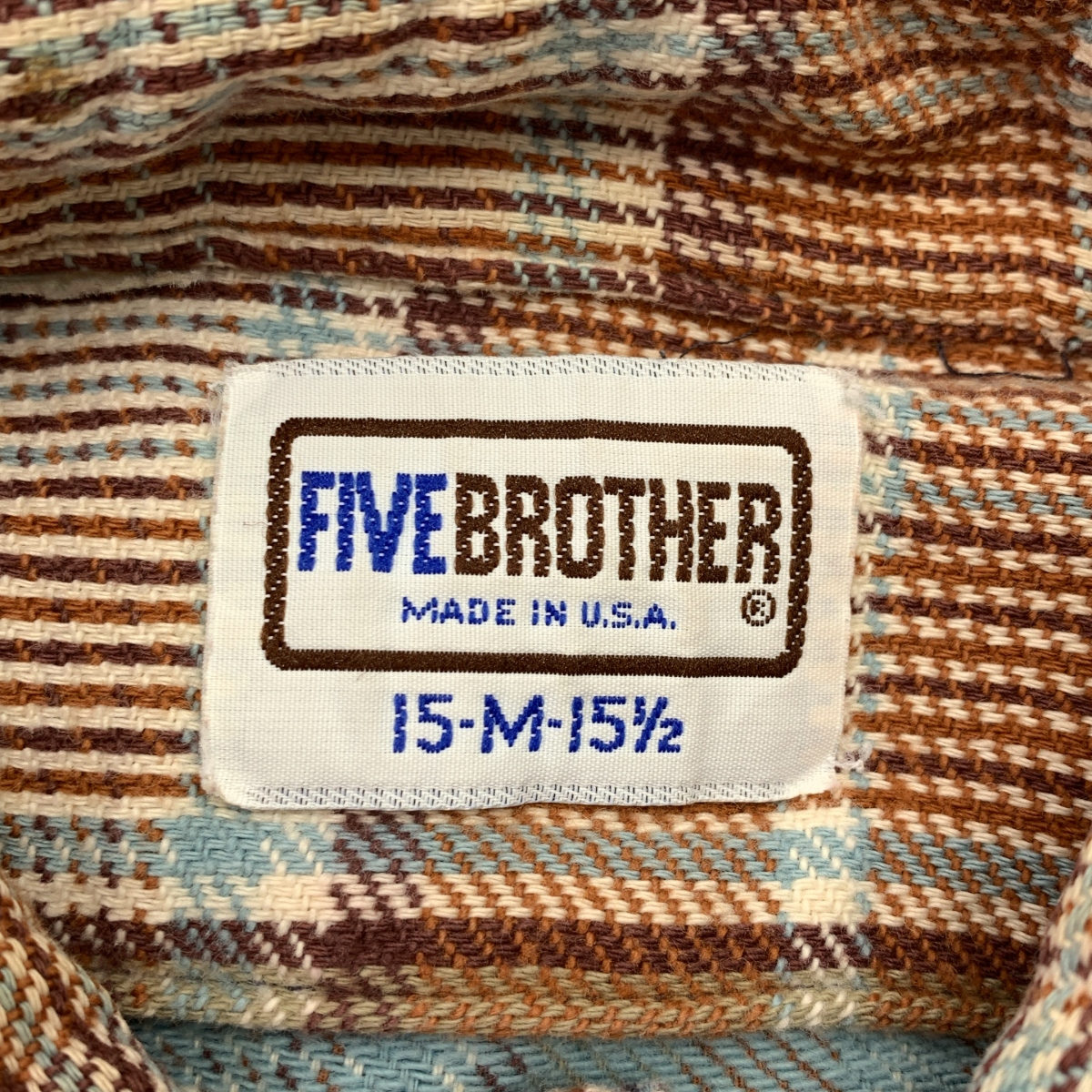 VINTAGE / ヴィンテージ古着 FIVE BROTHER / チェック ネルシャツ