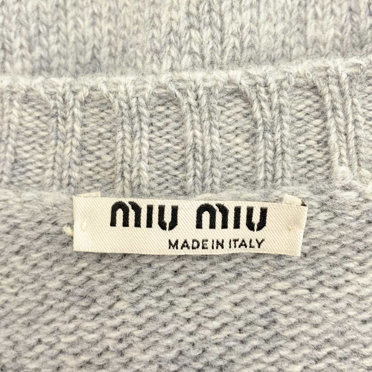 miu miu / ミュウミュウ ウール フラワー クルーネックニット