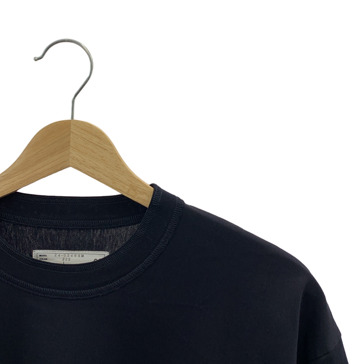 sacai / サカイ Cotton Poplin Cotton Jersey T-Shirt ストライプ レイヤード サイドスナップボタン Tシャツ