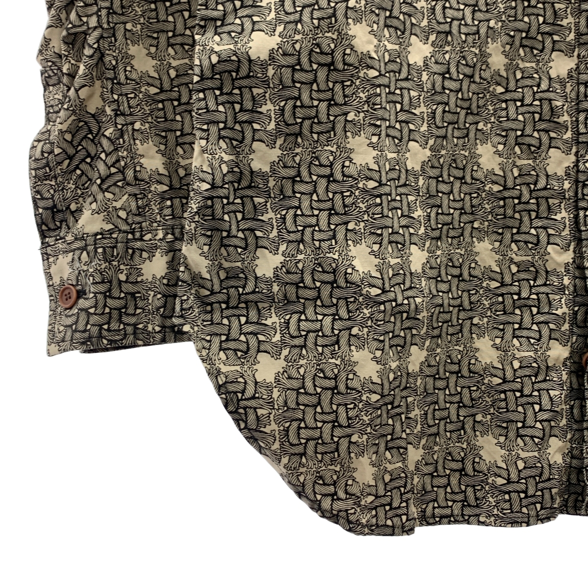 Nemeth / ネメス rope pattern regular collar shirt ロープ柄 シャツ