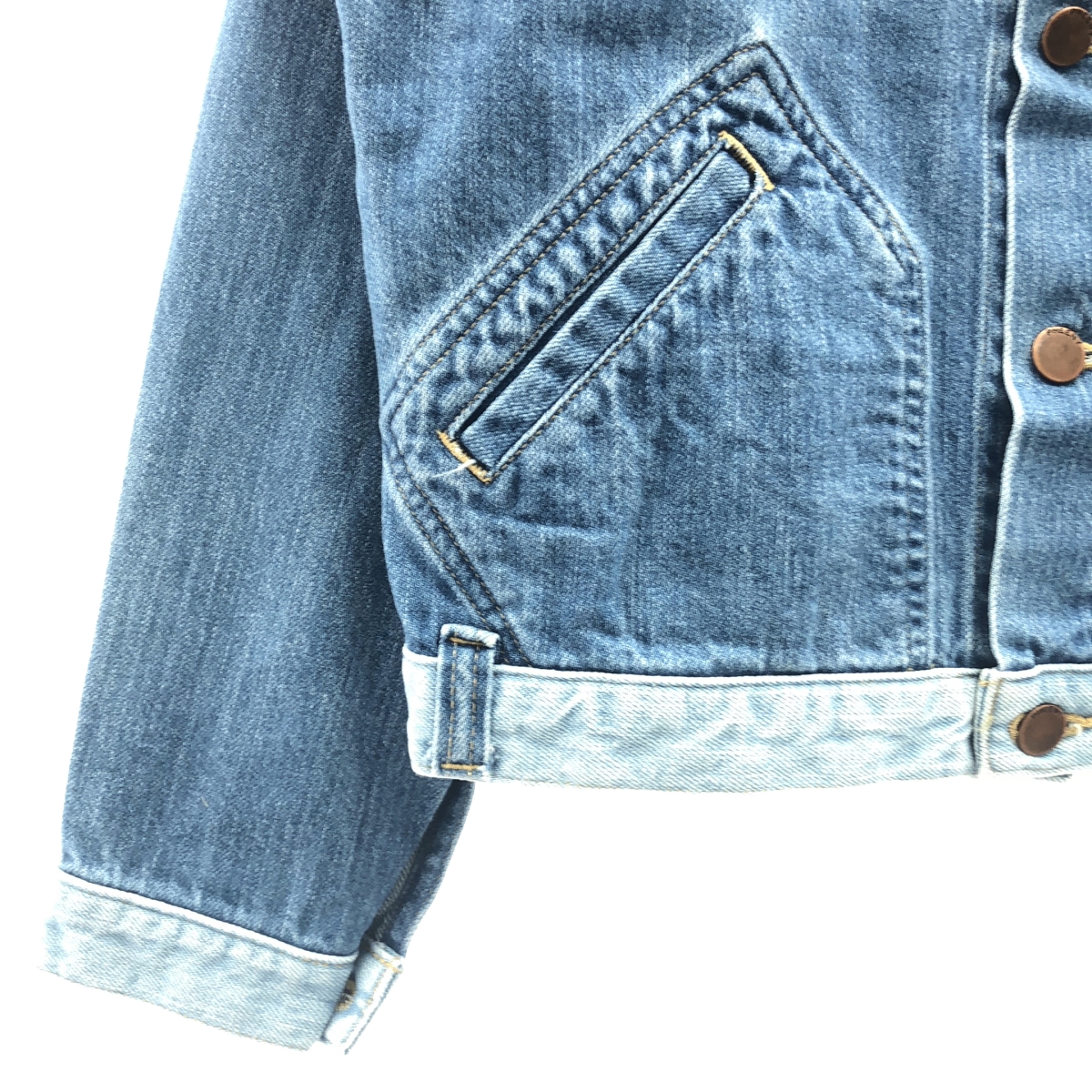 PHEENY / フィーニー ロゴボタン スタンドネック デニム シャツ ジャケット