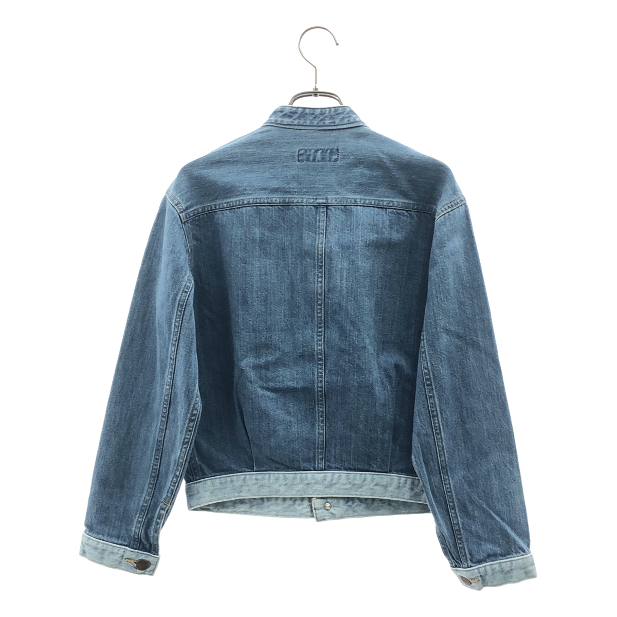 PHEENY / フィーニー ロゴボタン スタンドネック デニム シャツ ジャケット