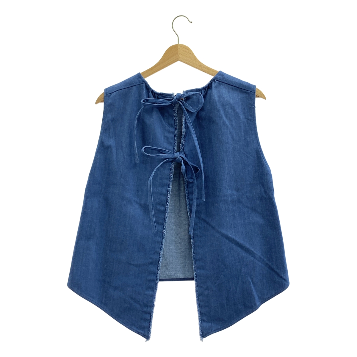 その他 ribbon denim vest リボン デニム ベスト