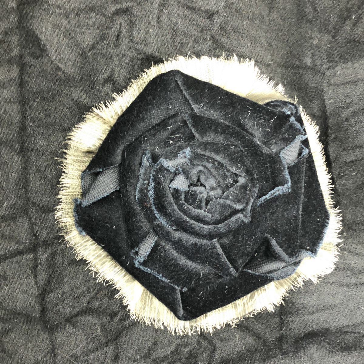 ARCHIVIO J.M.Ribot / アルキビオジェイエムリボット コサージュ ヴィンテージウール ファーコート