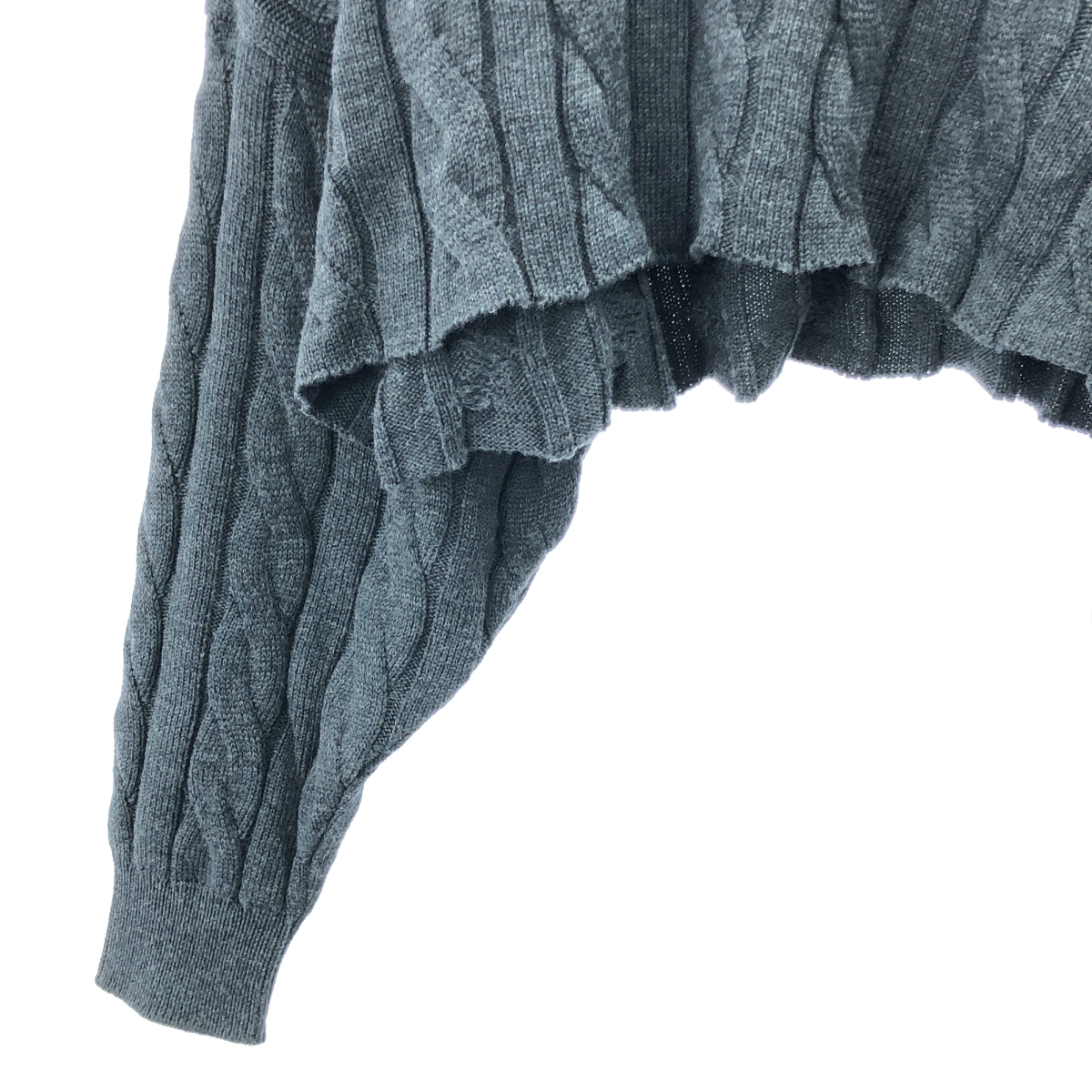 AP STUDIO / エーピーストゥディオ クロップドケーブルニット セーター