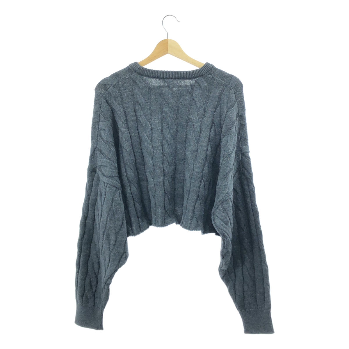 AP STUDIO / エーピーストゥディオ クロップドケーブルニット セーター