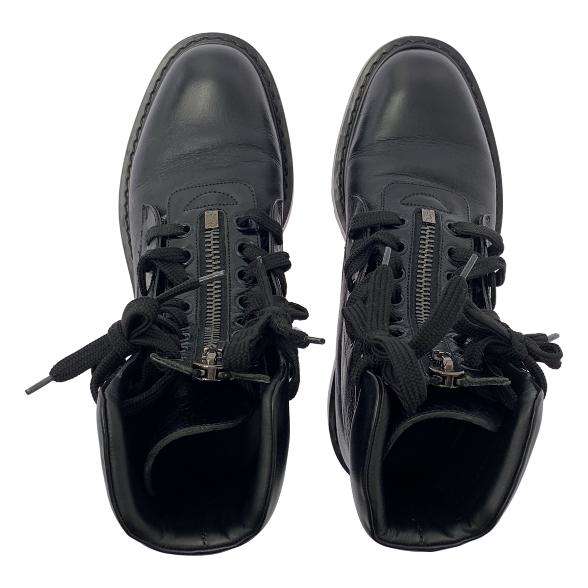 SAINT LAURENT PARIS / サンローランパリ センタージップ レースアップ コンバット レザーブーツ