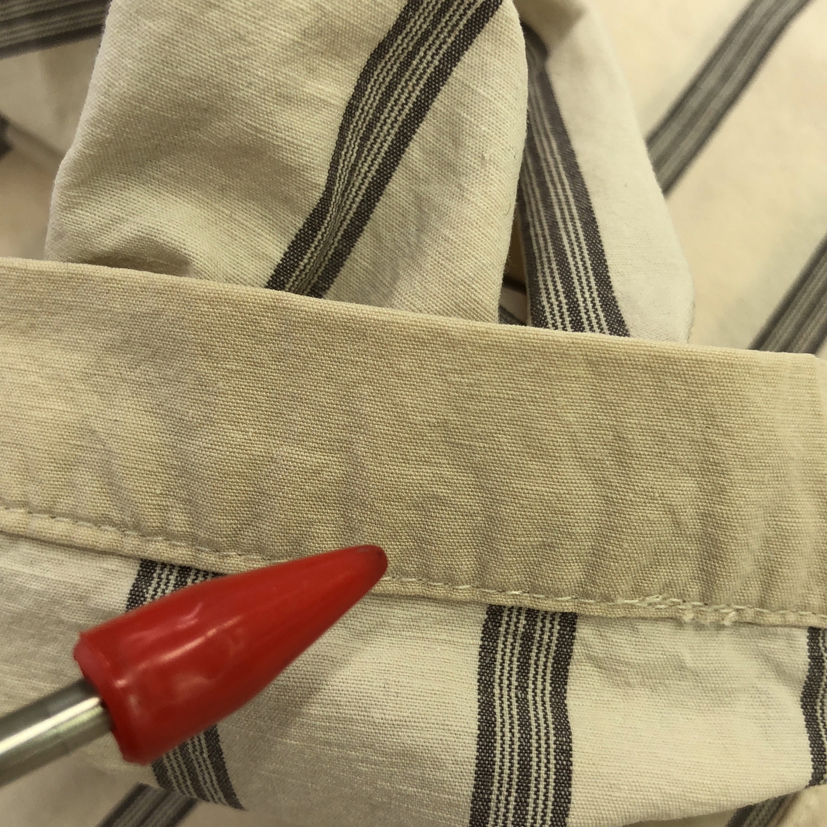 nest robe / ネストローブ コットン リネン ストライプ ビッグ シャツ