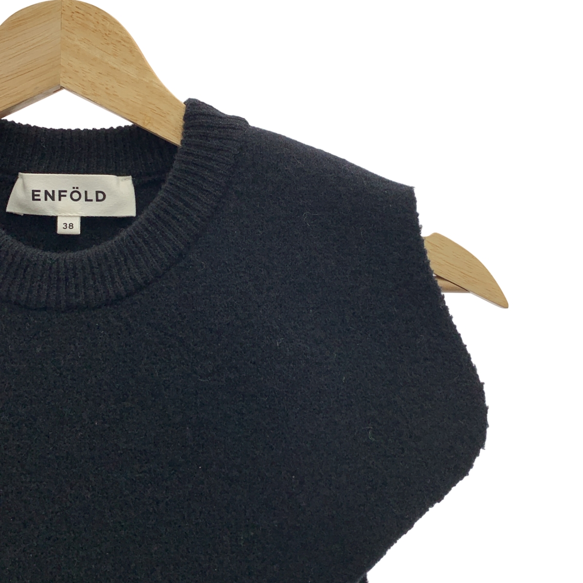 ENFOLD / エンフォルド CIRCLE KNIT BIB / サークルニットビブ ベスト