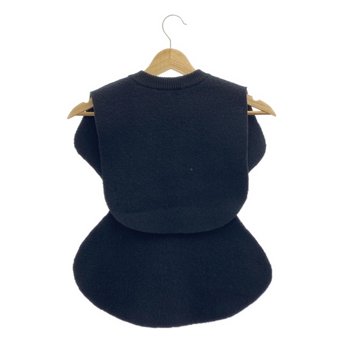 ENFOLD / エンフォルド CIRCLE KNIT BIB / サークルニットビブ ベスト