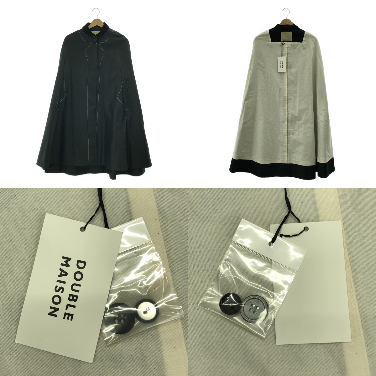 その他 ベロアカラー オーバーシルエット スリーブレス ワンピース