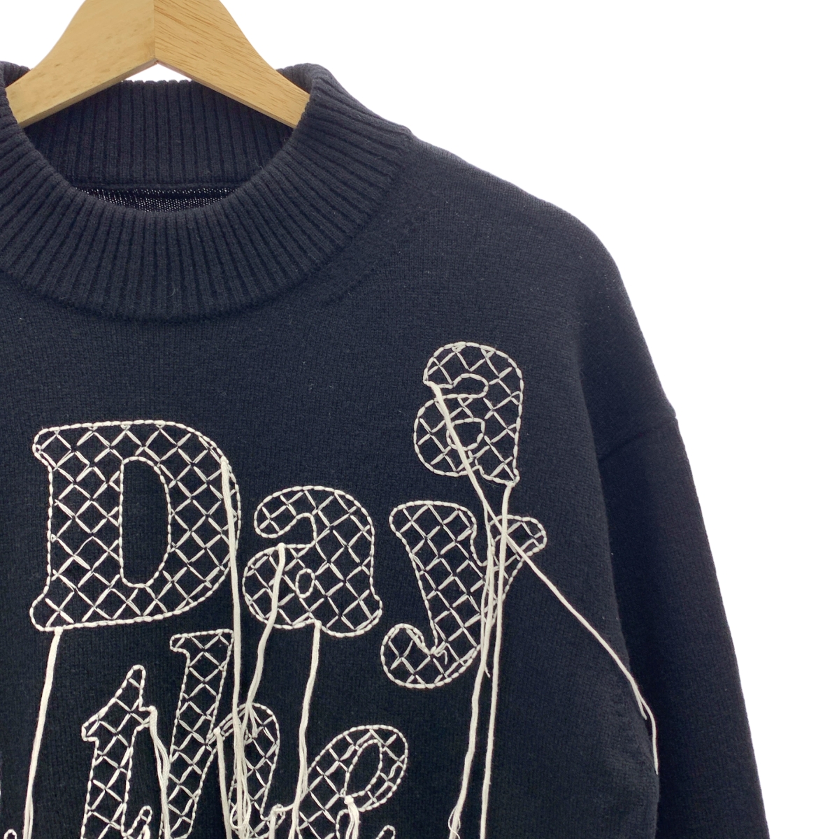 sacai / サカイ ウール サイドジップ 刺しゅう ニット