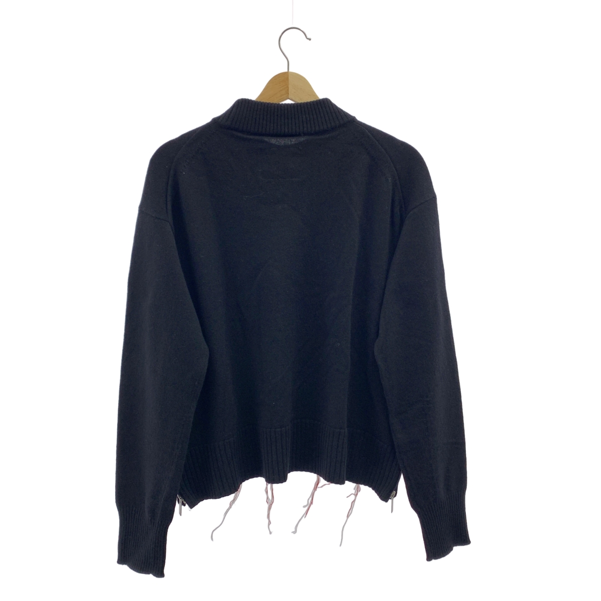 sacai / サカイ ウール サイドジップ 刺しゅう ニット