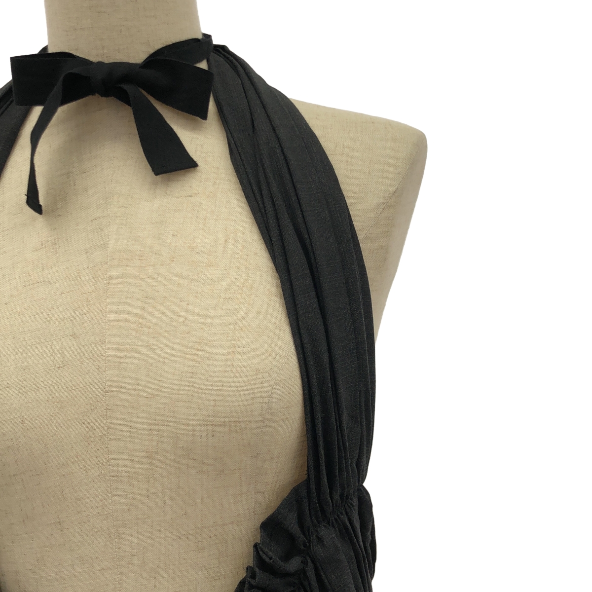 tricot COMME des GARCONS / トリココムデギャルソン ギャザー ボリューム ポケット付き ドレス ワンピース