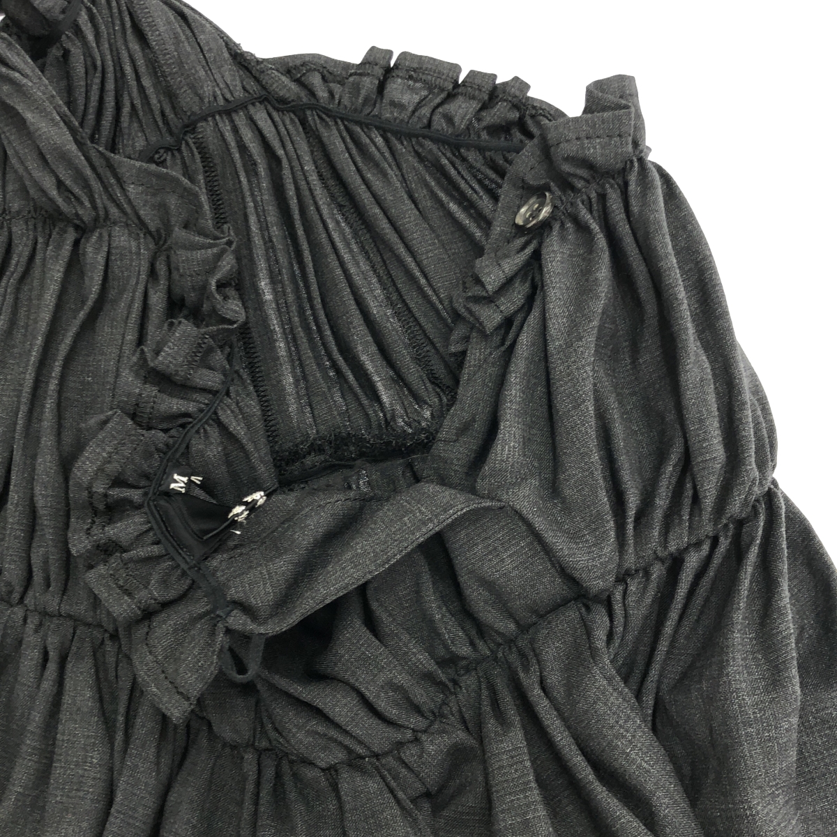 tricot COMME des GARCONS / トリココムデギャルソン ギャザー ボリューム ポケット付き ドレス ワンピース