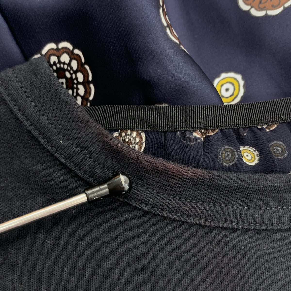 sacai / サカイ Komon Print T-Shirt 小紋柄 シアー プリーツ トップス Tシャツ