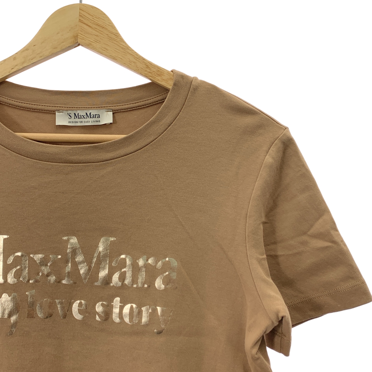 S MAX MARA / エスマックスマーラ コットン ロゴ プリント Tシャツ
