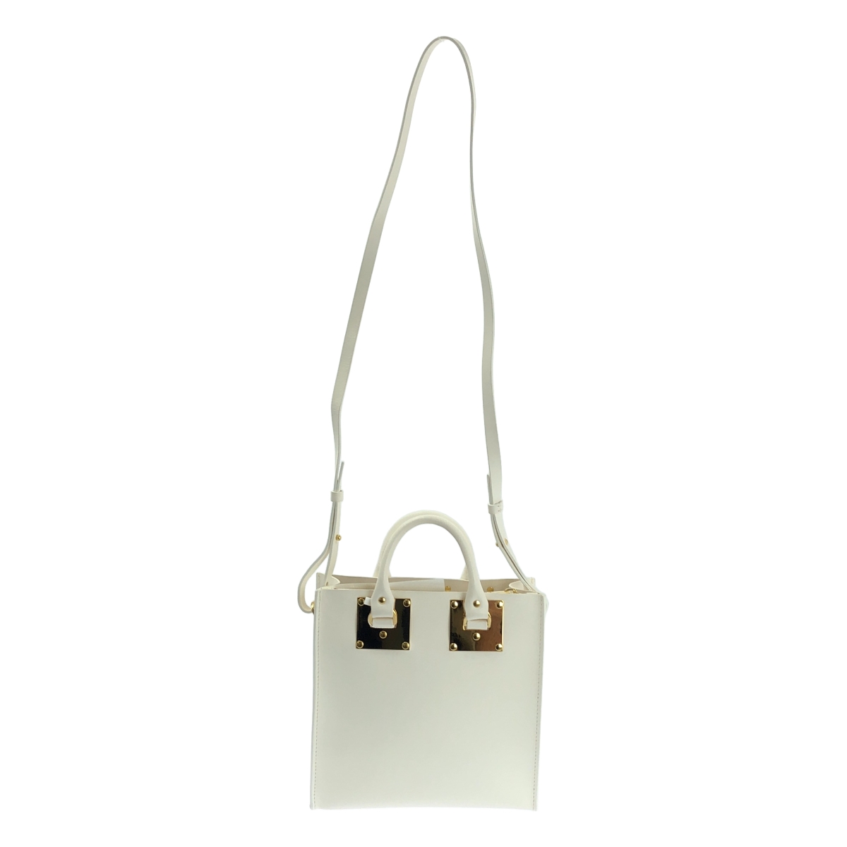 Sophie Hulme / ソフィーヒュルム Square Tote Saddele Bag 2WAY スクエア トートバッグ