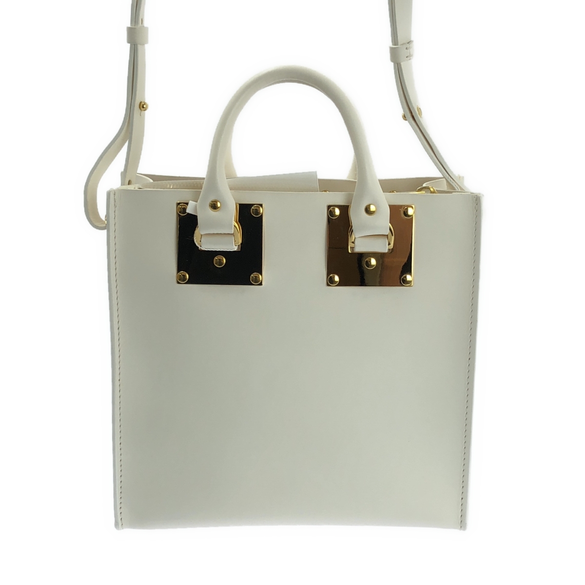 Sophie Hulme / ソフィーヒュルム Square Tote Saddele Bag 2WAY スクエア トートバッグ