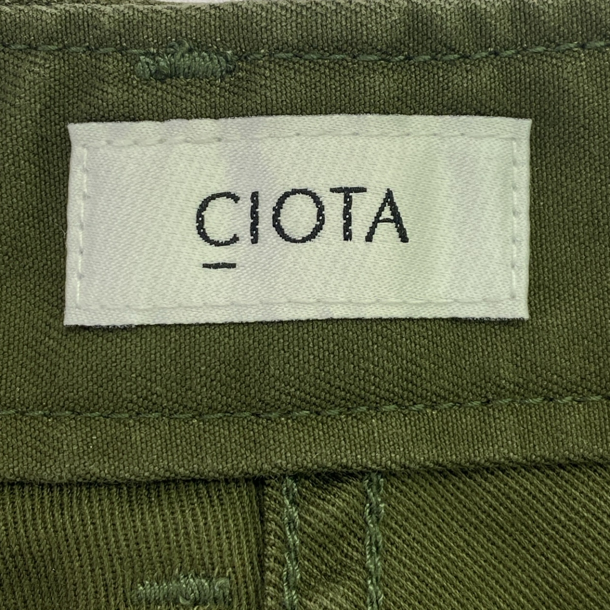 CIOTA / シオタ スビンコットン バックサテン ベイカーパンツ