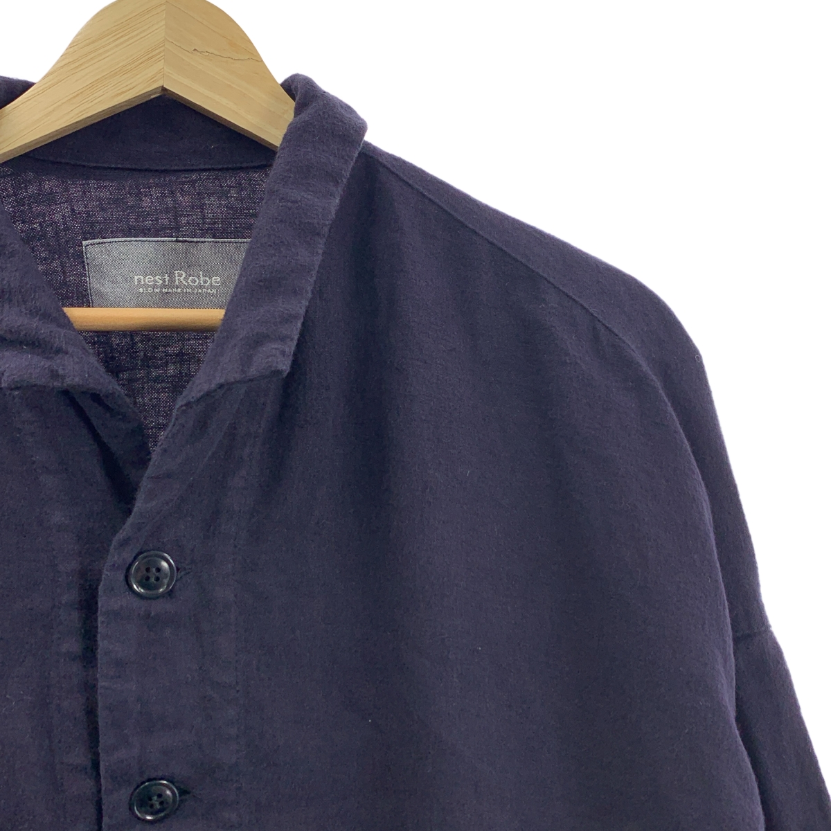 nest robe / ネストローブ リネン 起毛 スリーブ・バックギャザー シャツ ジャケット