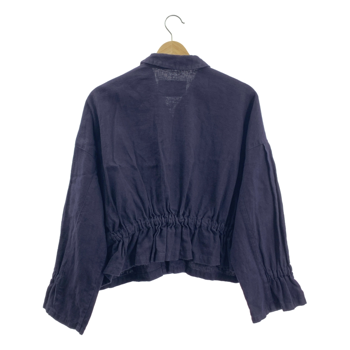 nest robe / ネストローブ リネン 起毛 スリーブ・バックギャザー シャツ ジャケット