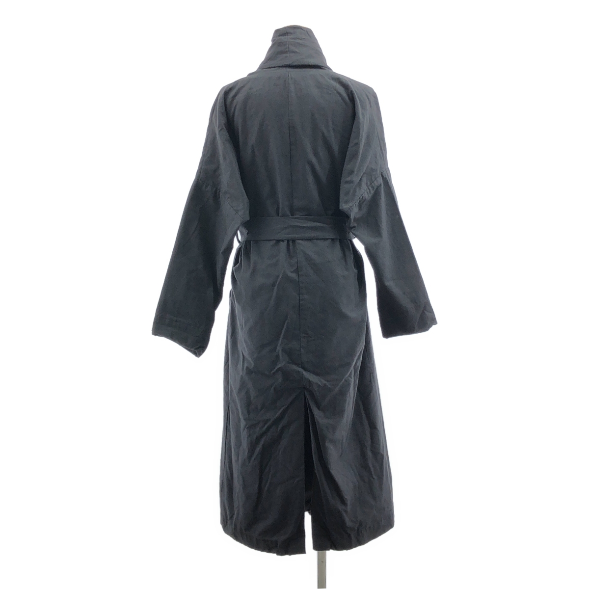 BLACK CRANE / ブラッククレーン コットン ボリュームカラー ガウン コート