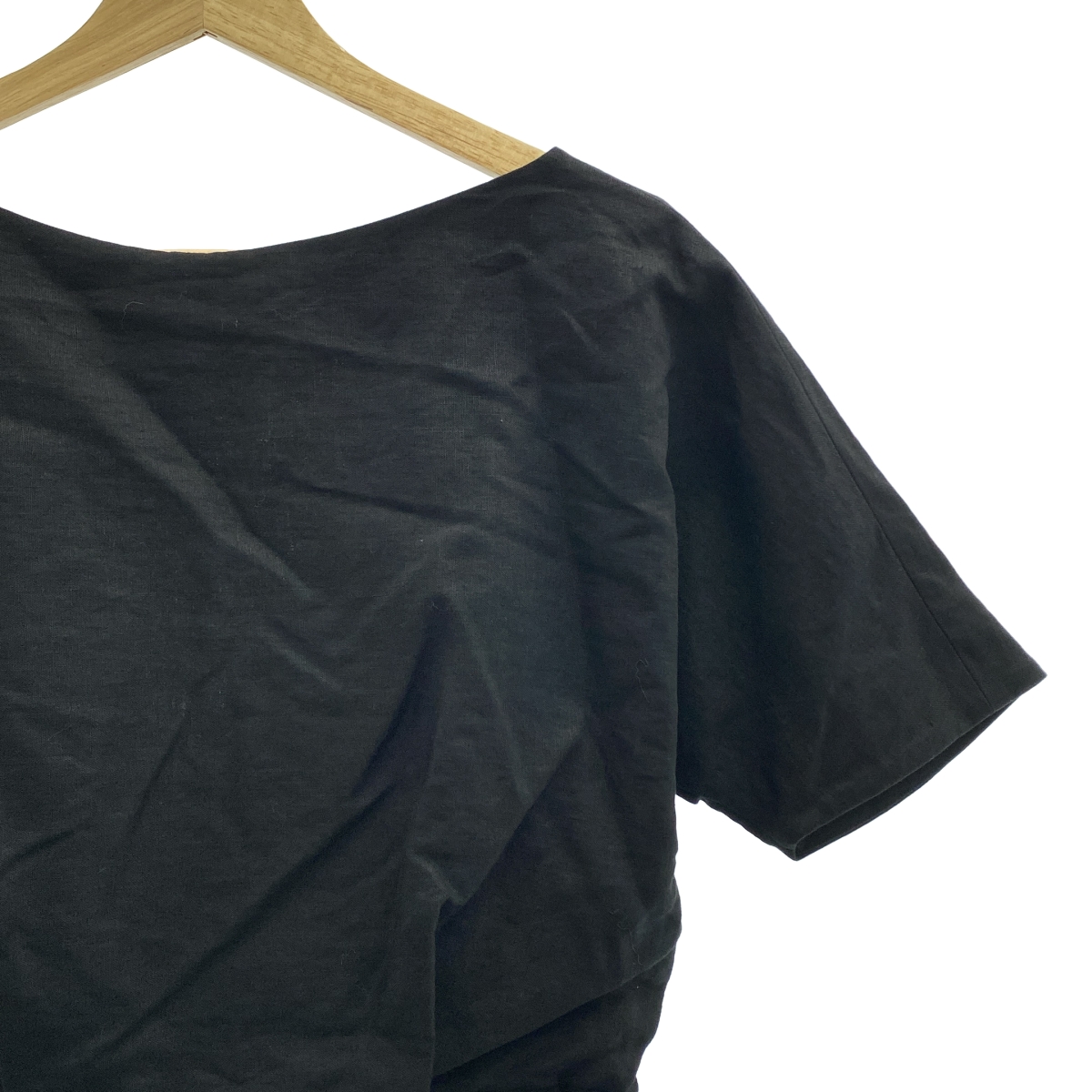 ENFOLD / エンフォルド リネン バックオープン オールインワン パンツ