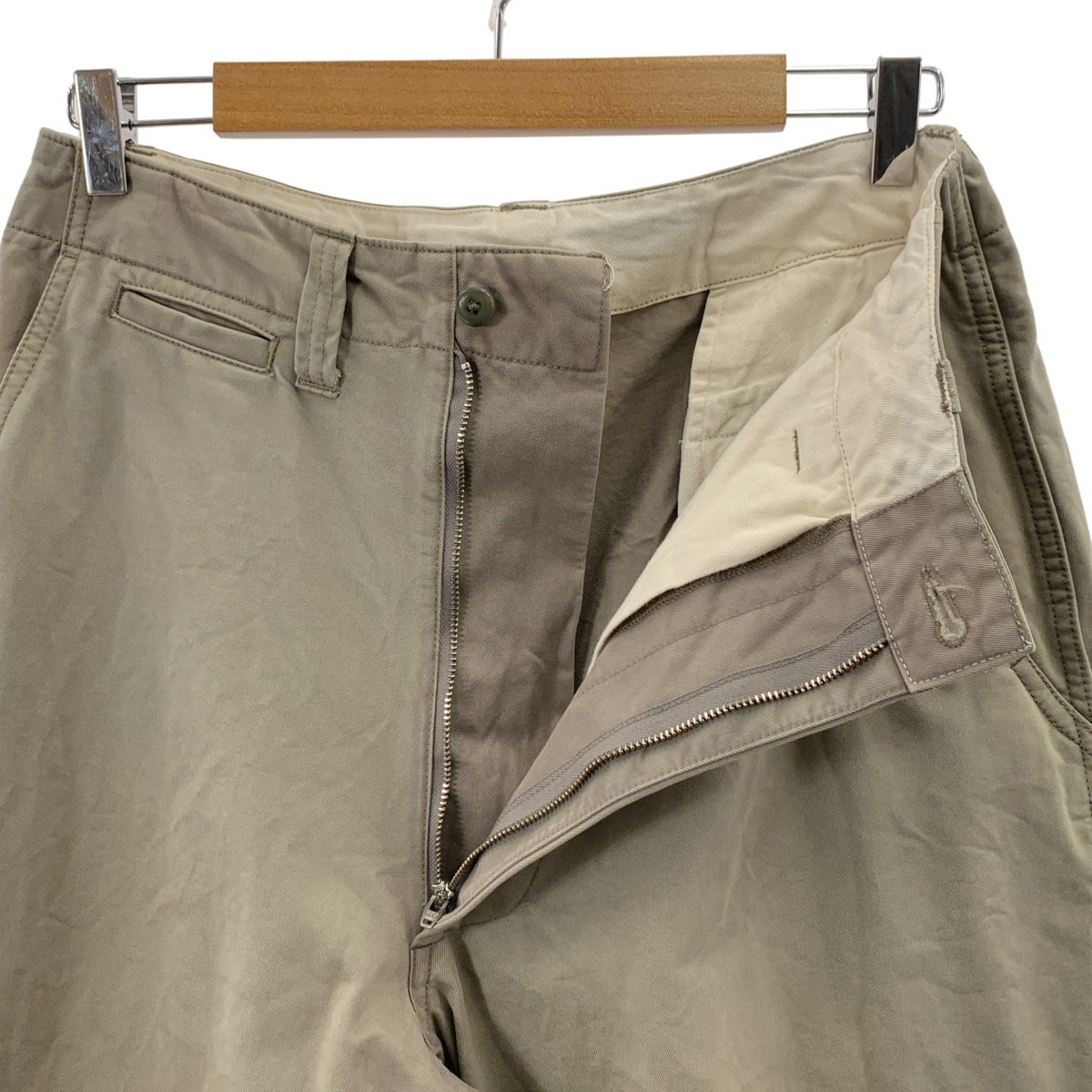 E.TAUTZ / イートウツ コットン ワイド チノパンツ