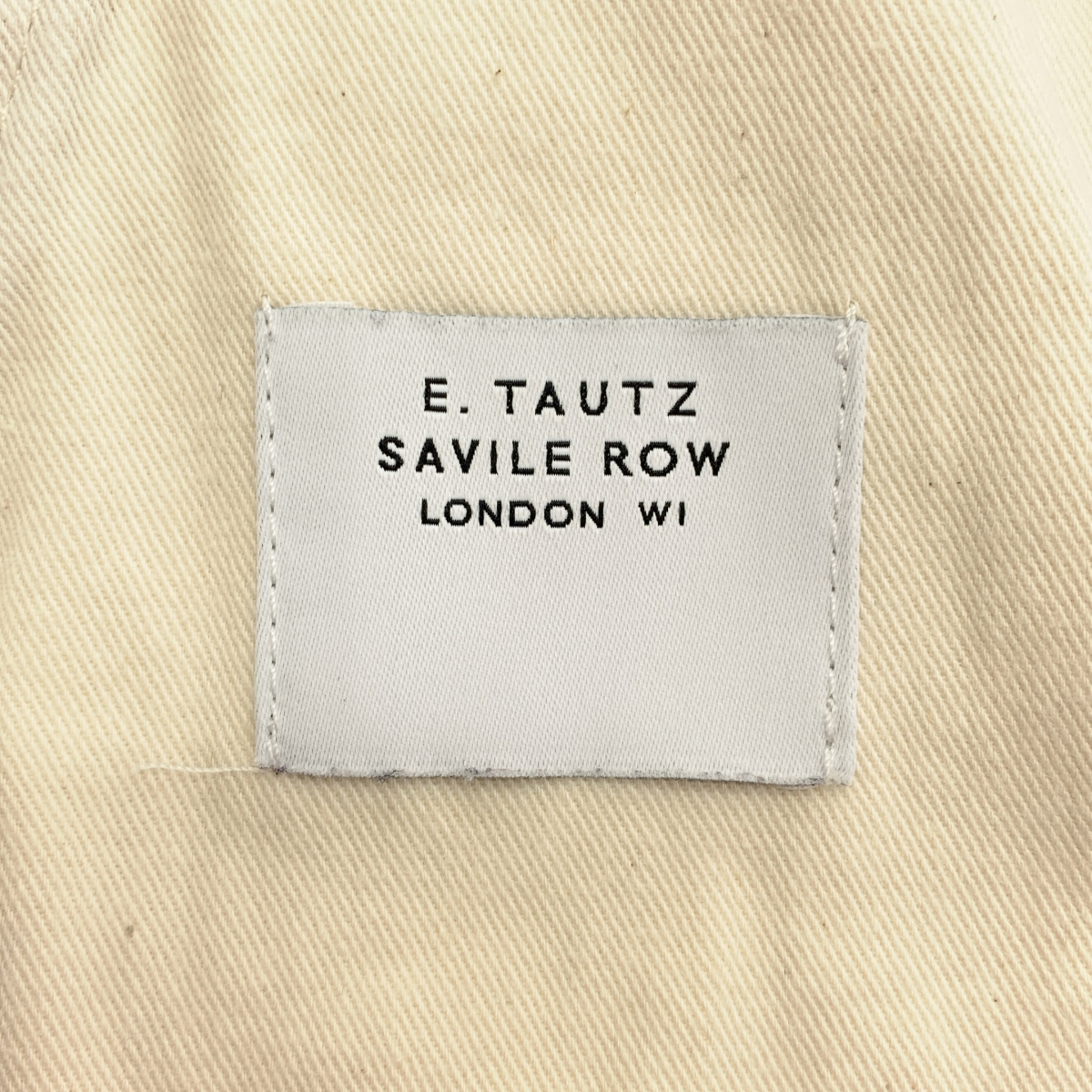 E.TAUTZ / イートウツ コットン ワイド チノパンツ