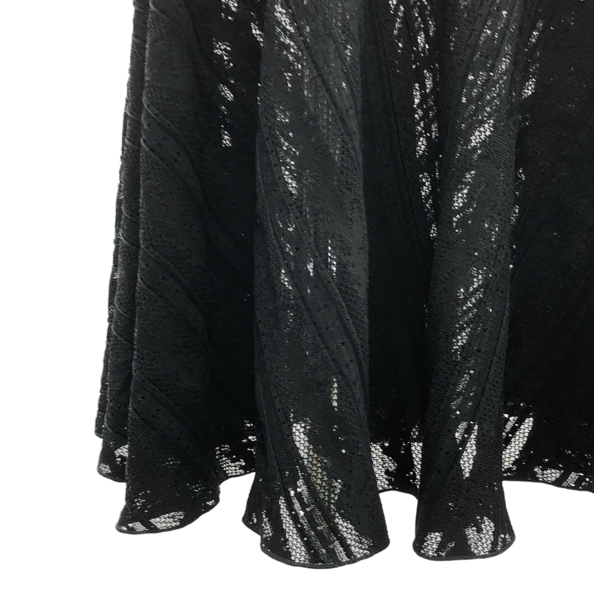 ALAIA / アライア Vネック レース フレア ワンピース