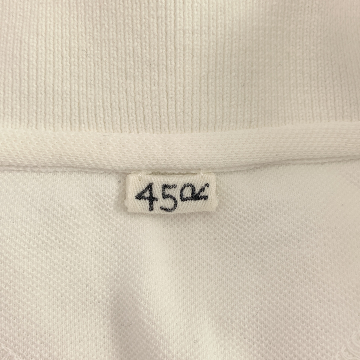 45r / フォーティファイブアール カノコ 刺しゅう ワイド ポロシャツ