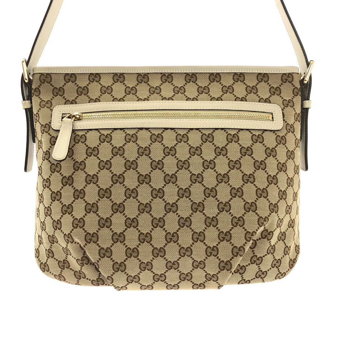 GUCCI / グッチ GGキャンバス レザー ショルダーバッグ / 388930