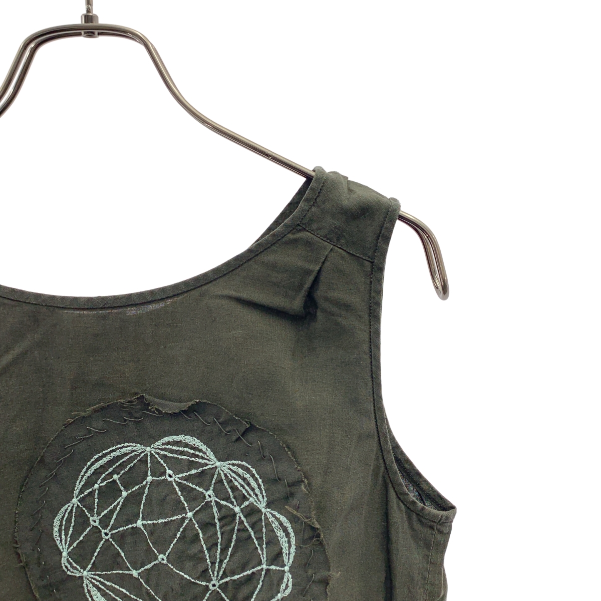 mina perhonen / ミナペルホネン bloom リネン 刺しゅう ノースリーブ ブラウス