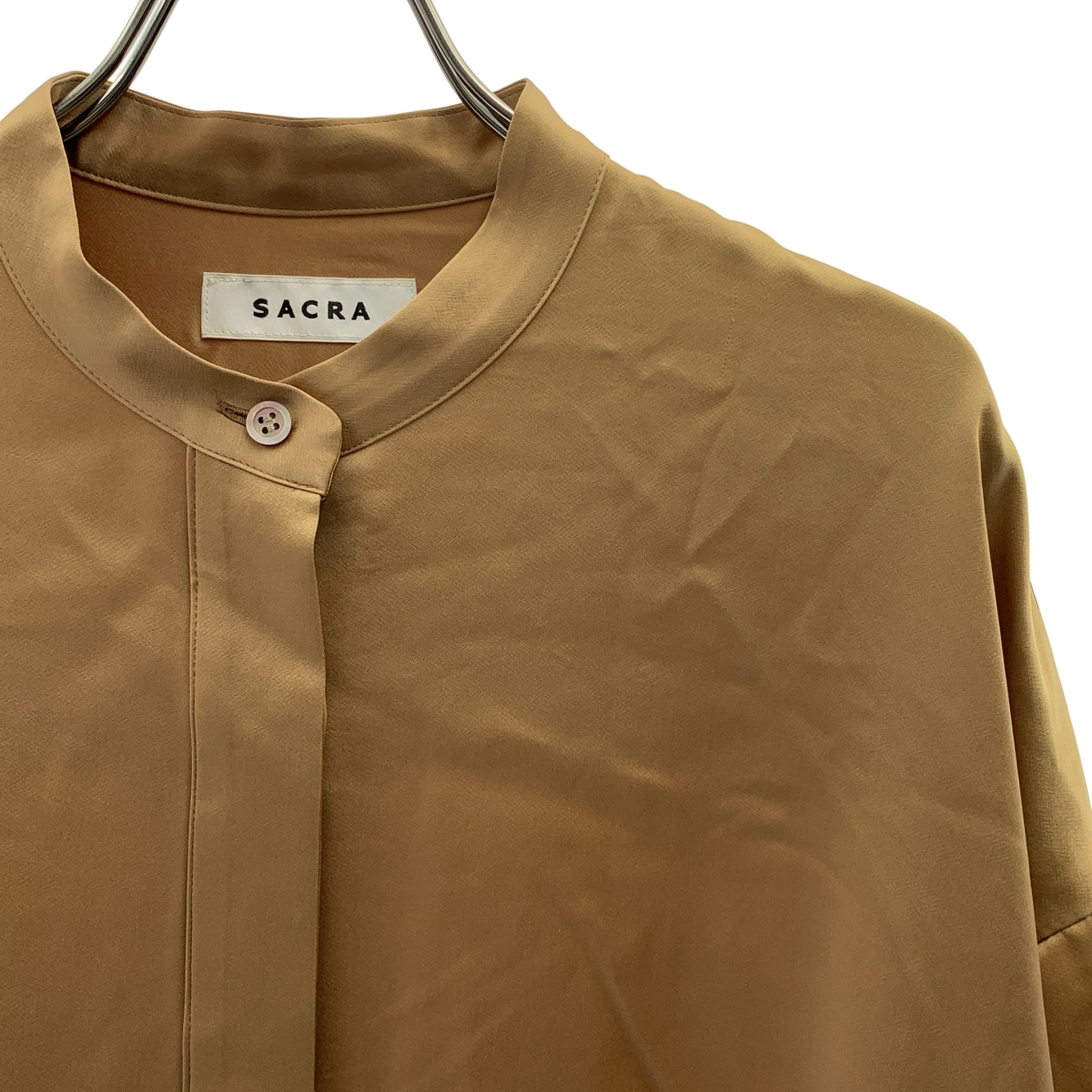 SACRA / サクラ サテン ロングスリーブ シャツ