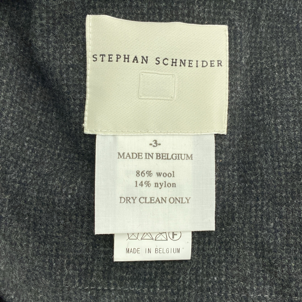 STEPHAN SCHNEIDER / ステファンシュナイダー ウール混 フーデッド ジップアップ ライダースジャケット