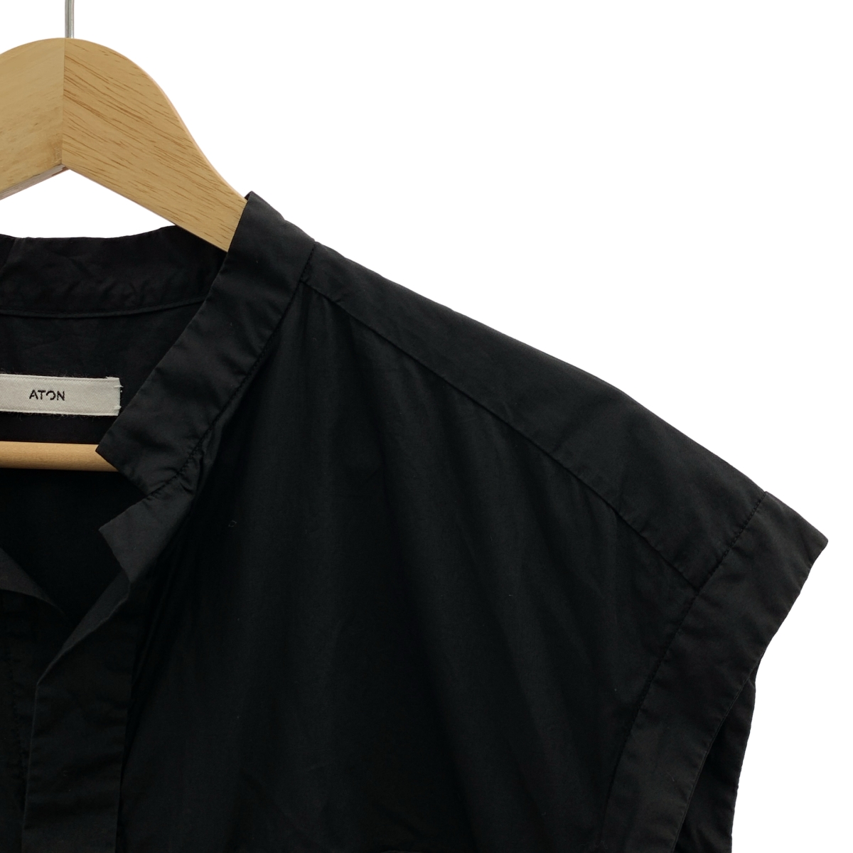 ATON / エイトン コットン スタンドカラー ジャンプスーツ オールインワン