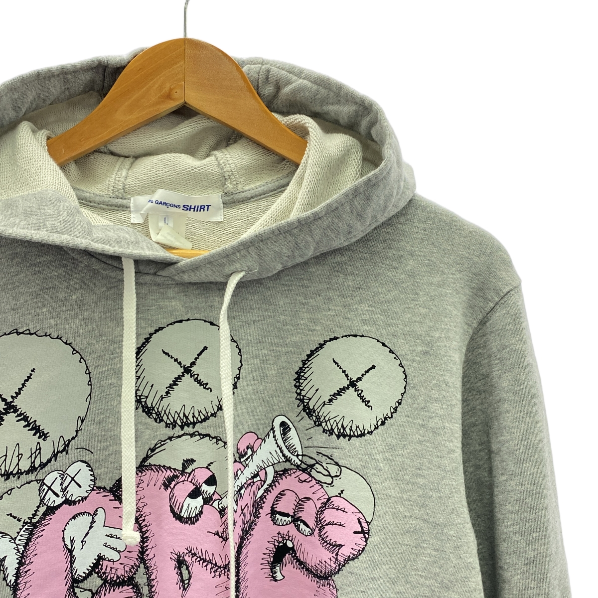 COMME des GARCONS SHIRT / コムデギャルソンシャツ × KAWS カウズ / グラフィック プリント プルオーバー パーカー