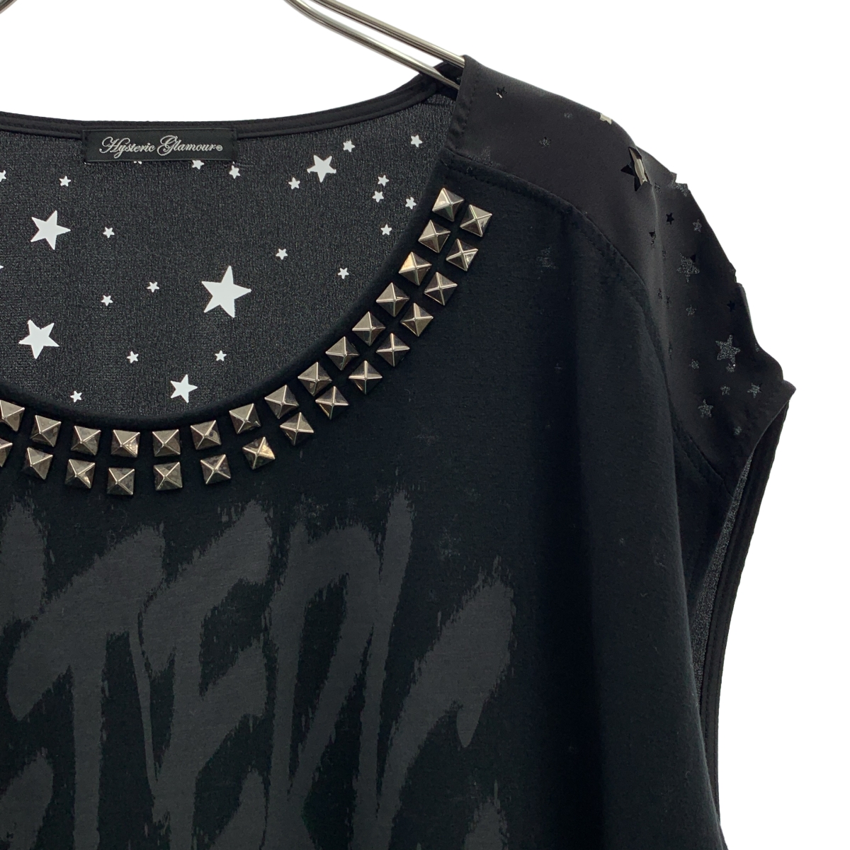 HYSTERIC GLAMOUR / ヒステリックグラマー ROCK ロック スタッズ スター パンチ Tシャツ