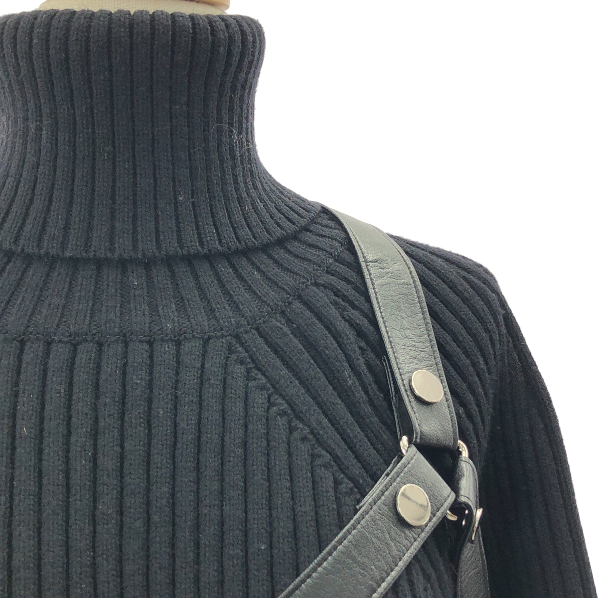 JUNYA WATANABE COMME des GARCONS / ジュンヤワタナベ ウール ハーネス リブニットワンピース