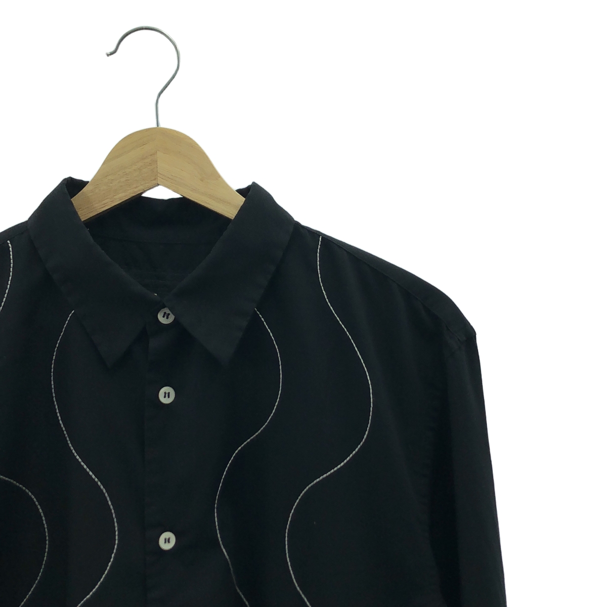 COMME des GARCONS HOMME DEUX / コムデギャルソンオムドゥ ポリエステル 製品加工 ステッチワーク レギュラーカラー シャツ