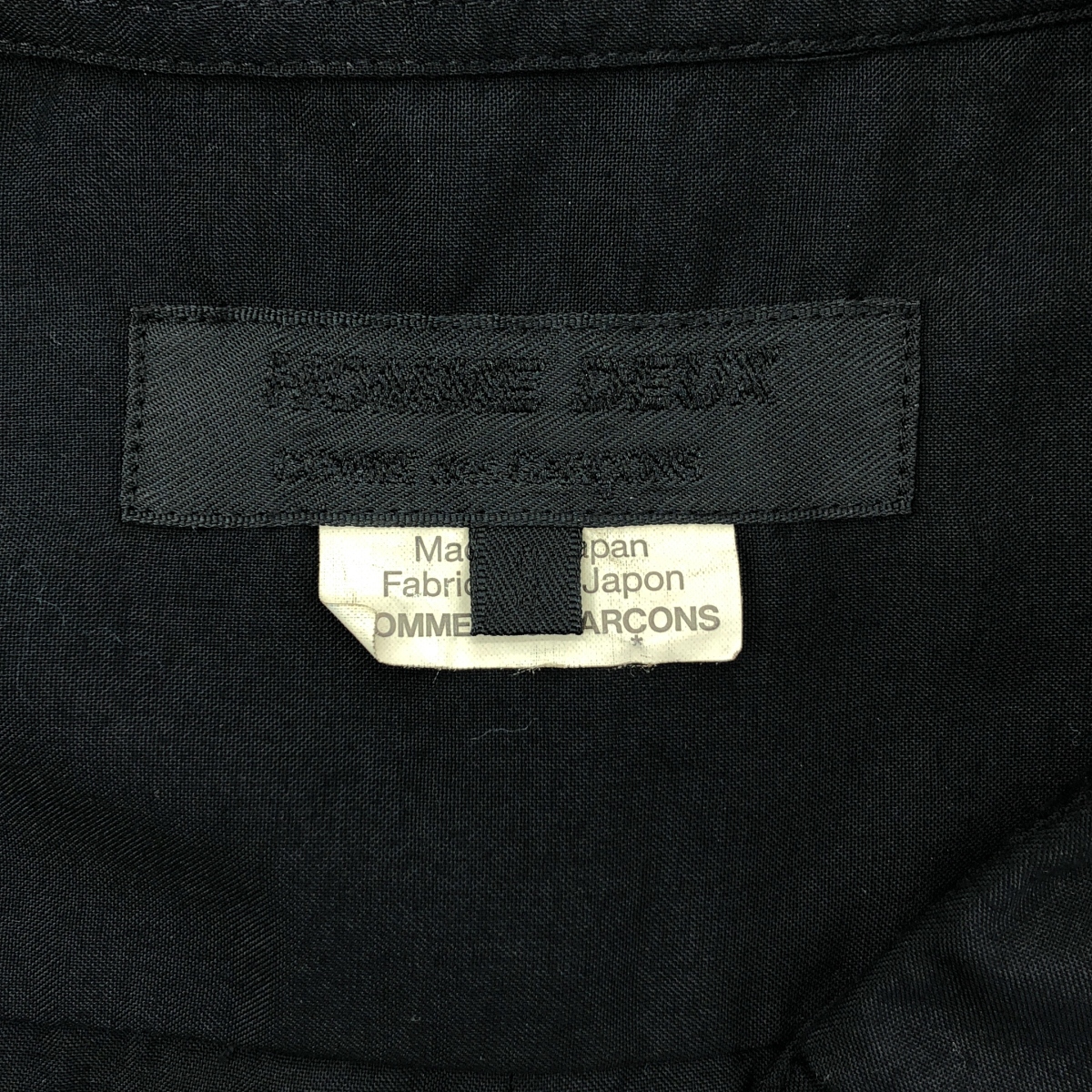 COMME des GARCONS HOMME DEUX / コムデギャルソンオムドゥ ポリエステル 製品加工 ステッチワーク レギュラーカラー シャツ