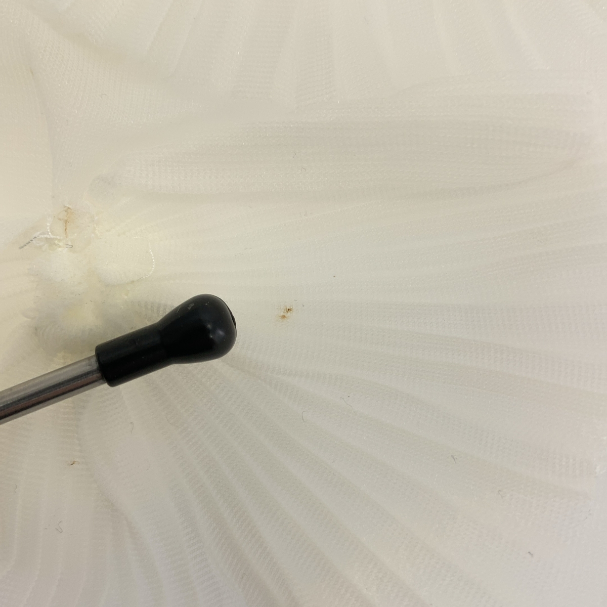 COMME des GARCONS / コムデギャルソン フリル装飾 クルーネック シアー カットソー ブラウス