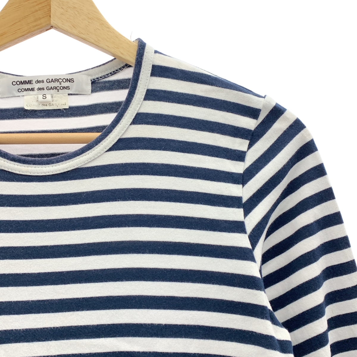 COMME des GARCONS COMME des GARCONS / コムコム コットン ボーダー フリル装飾 カットソー